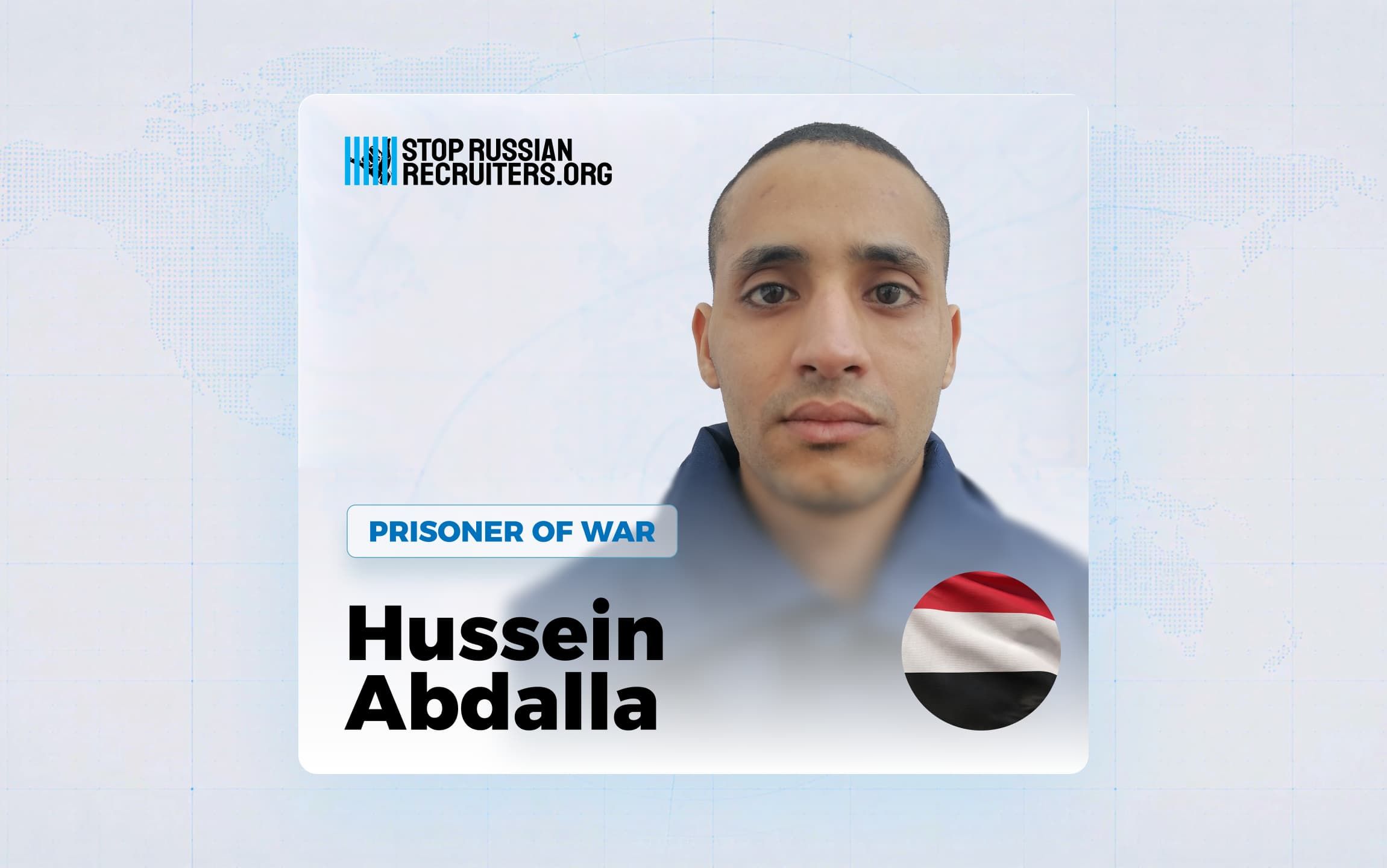 Hussein Abdalla du Yémen a rejoint l'armée russe et est devenu prisonnier de guerre en Ukraine