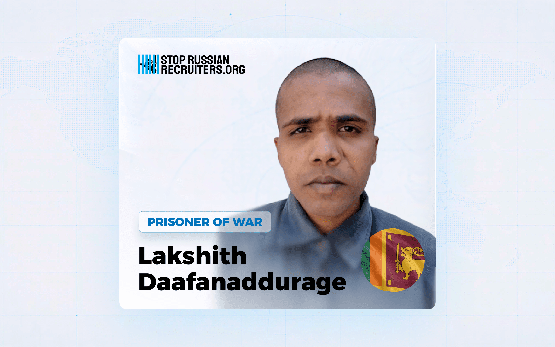 Lakshith Daafanaddurage from Sri Lanka Joined the Russian Army and Became a Prisoner of War in Ukraine