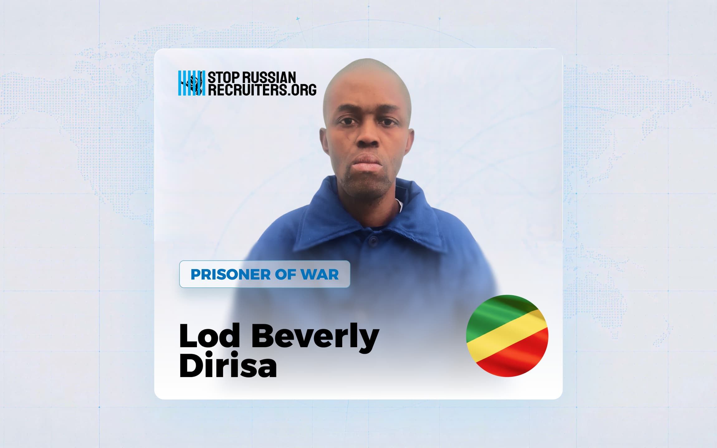 Lod Beverly Dirisa from Congo-Brazzaville Joined the Russian Army and Became a Prisoner of War in Ukraine