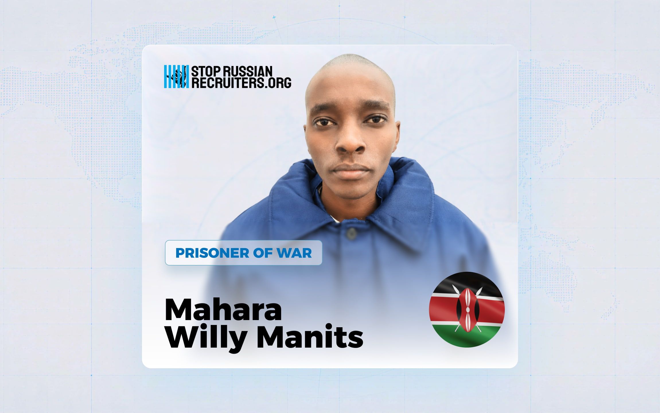 Mahara Willy Manits from Kenya Joined the Russian Army and Became a Prisoner of War in Ukraine