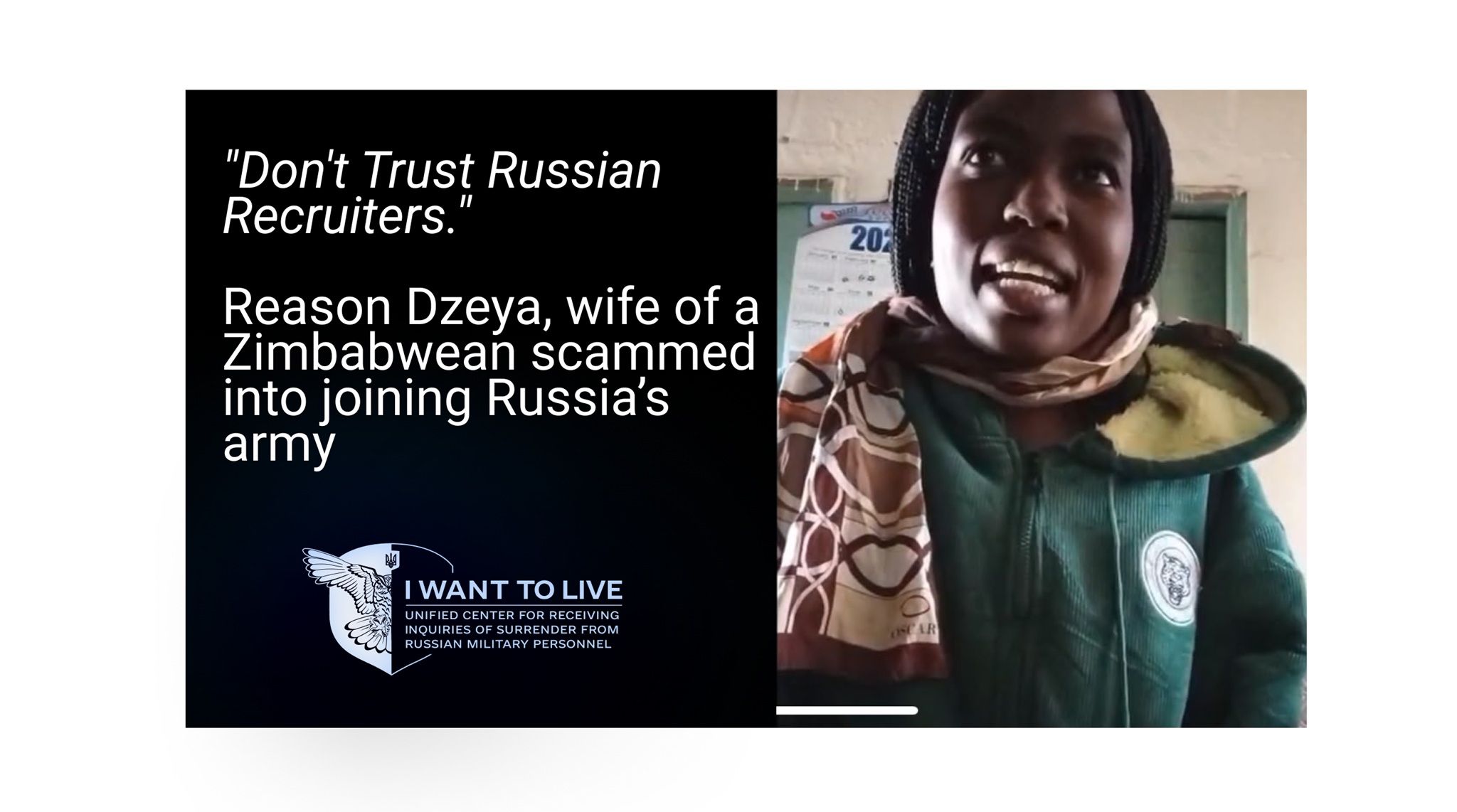 "Don't Trust Russian Recruiters." A Zimbabwean Woman Is Pleading With Her President to Bring Her 51-Year-Old Husband Back From the Front.