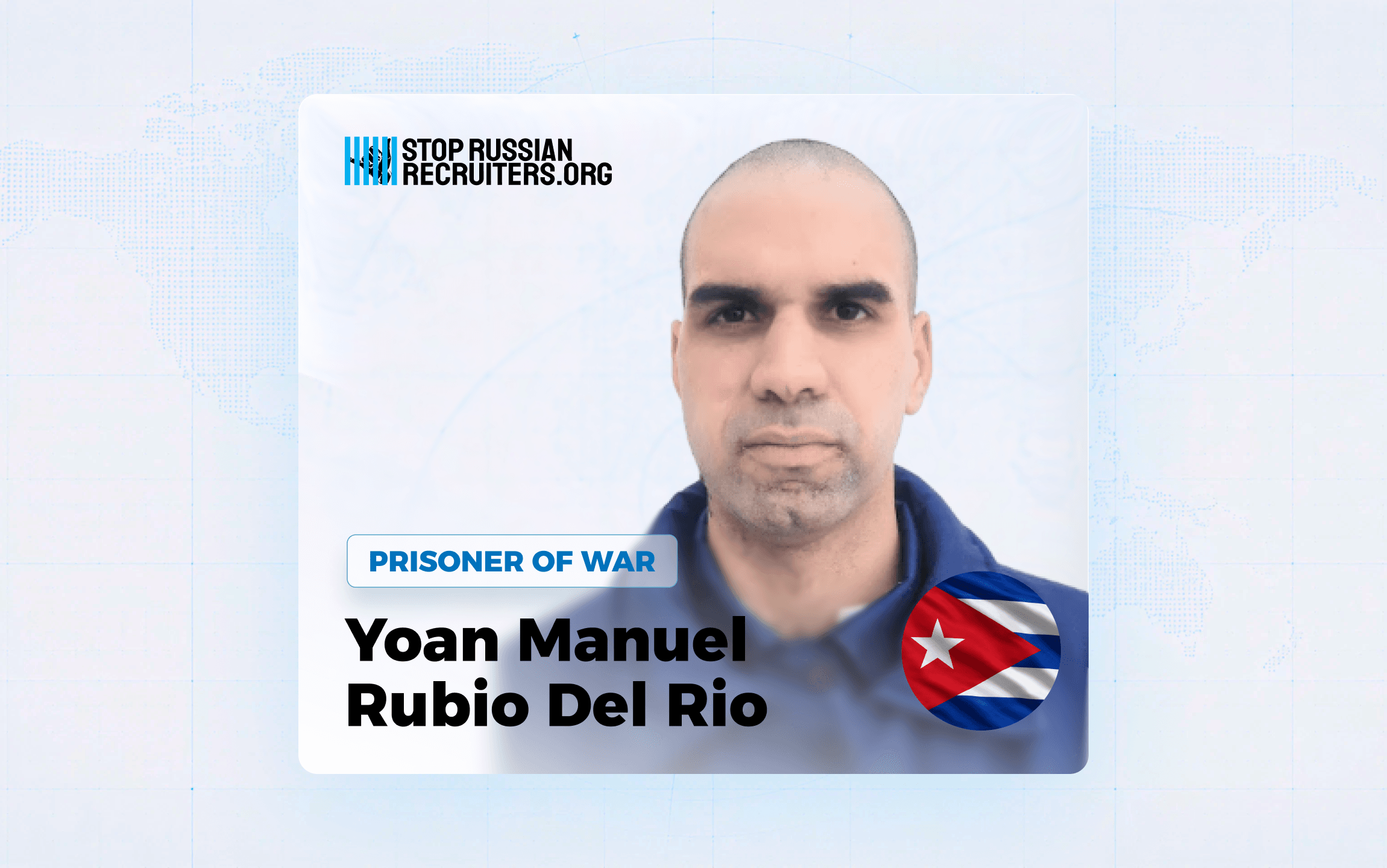 Yoan Manuel Rubio Del Rio from Cuba Joined the Russian Army and Became a Prisoner of War in Ukraine