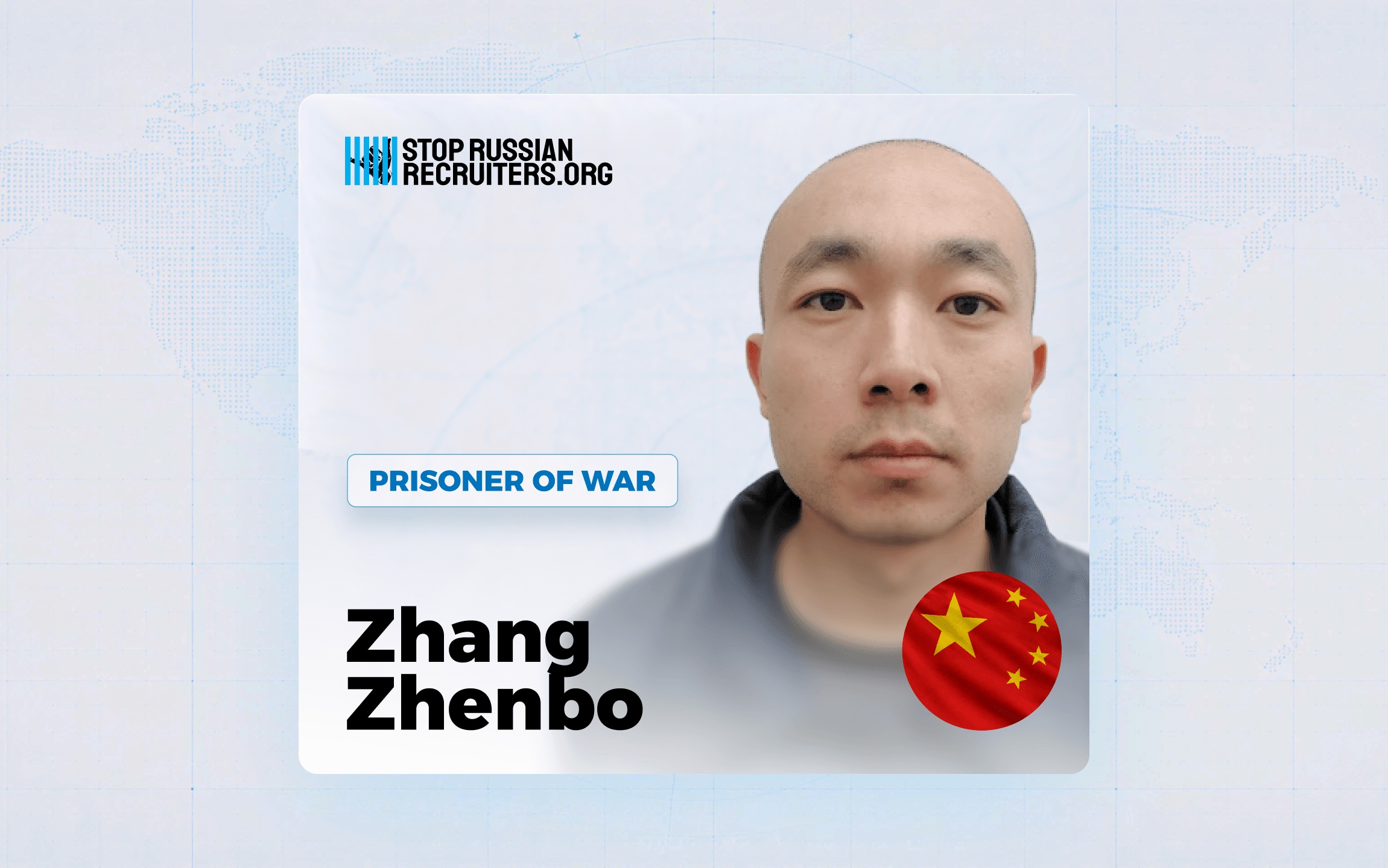 Zhang Zhenbo de Chine a rejoint l'armée russe et est devenu prisonnier de guerre en Ukraine