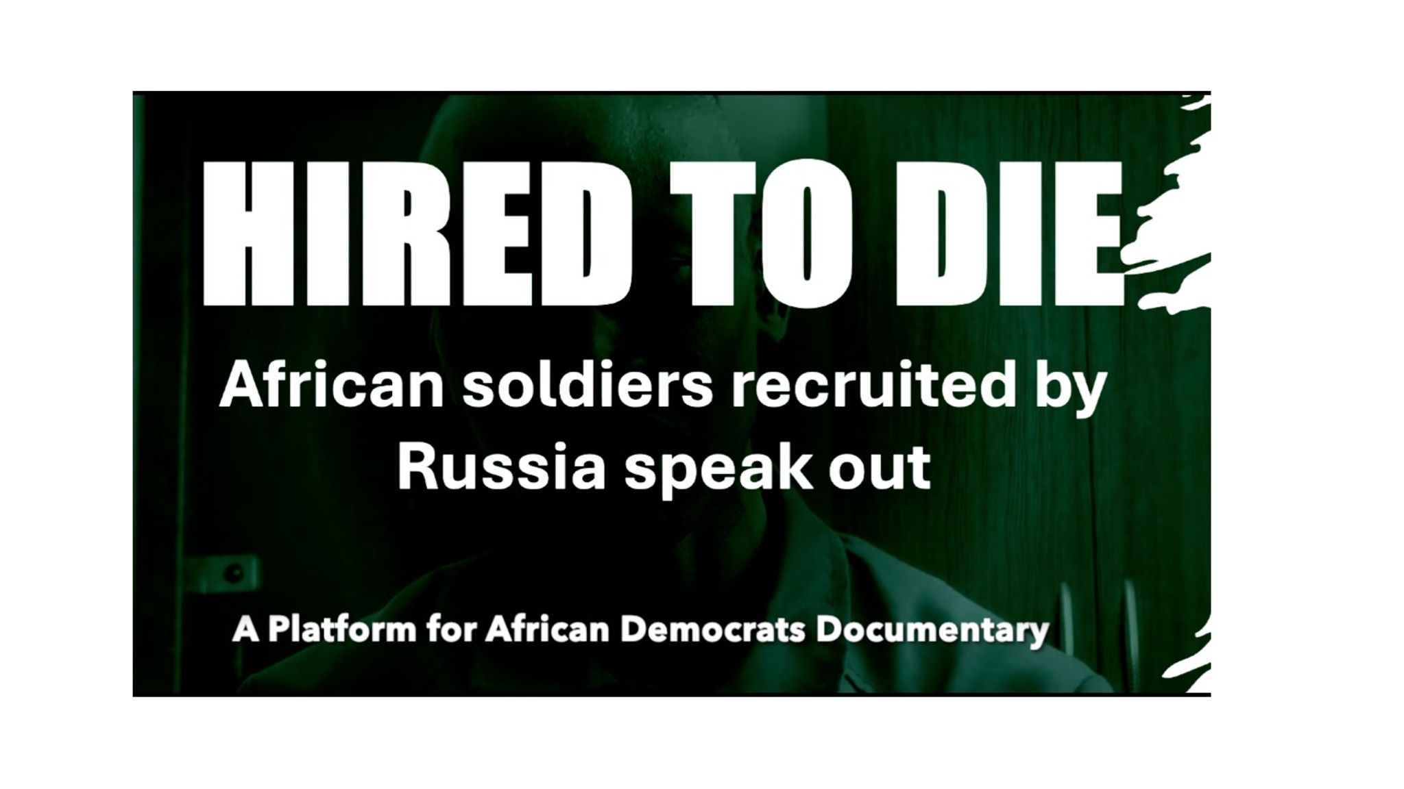 "Searching the bags of dead soldiers for food and water" Four African POWs on What Fighting for Russia Actually Looks Like.