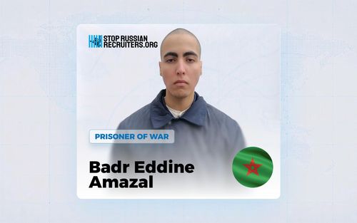 Badr Eddine Amazal from Morocco Joined the Russian Army and Became a Prisoner of War in Ukraine