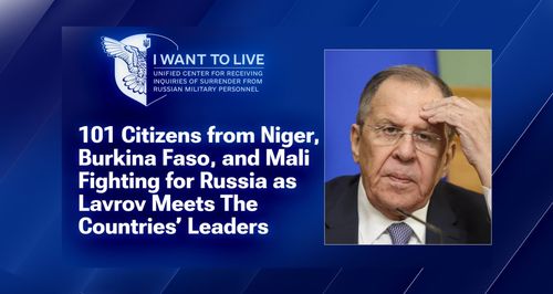 While Lavrov Visits Niger, "I Want to Live Publishes Names of 101 Citizens from Niger, Burkina Faso, and Mali Fighting for Russia