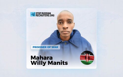 Mahara Willy Manits from Kenya Joined the Russian Army and Became a Prisoner of War in Ukraine