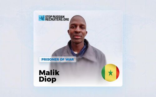 Malik Diop from Senegal Joined the Russian Army and Became a Prisoner of War in Ukraine