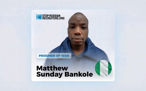 Matthew Sunday Bankole from Nigeria Joined the Russian Army and Became a Prisoner of War in Ukraine