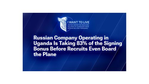 A Russian Company Operating in Uganda Is Taking 83% of the Signing Bonus Before Recruits Even Board the Plane. A Leaked Contract Shows How.