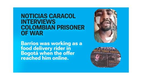 Un repartidor colombiano se entregó a Ucrania pocos días después de resultar herido combatiendo por Rusia